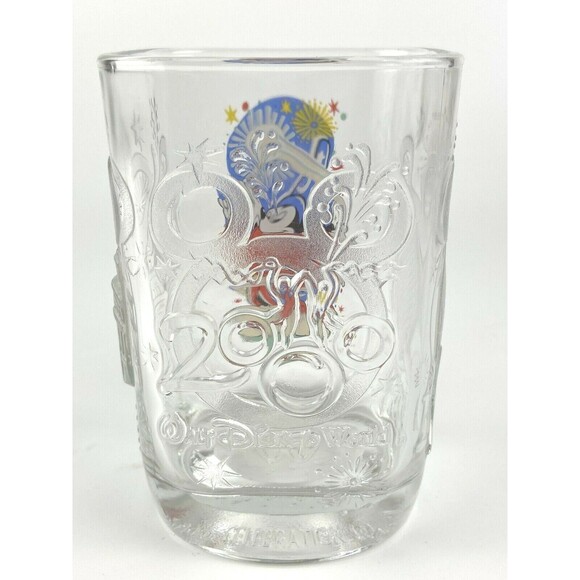 Disney World Fantasia Mickey McDonalds Square Glass Epcot 2000 Celebration Magic - Picture 3 of 7